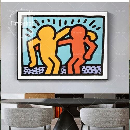 1 Pieces Cartoon Character For Kids Childrens Living Room Artworks Modern Hoem Decor Posters HD Spray On Canvas Painting Picture