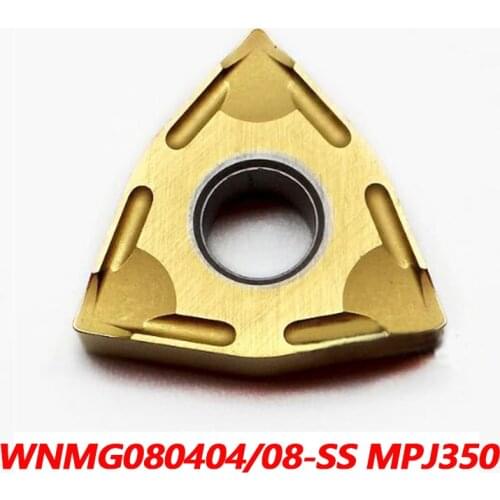 100% Original WNMG WNMG080404-SS MPJ350 WNMG080408-SS 10pcs Carbide Insert CNC lathe Tool Efficient And Durable High Efficient