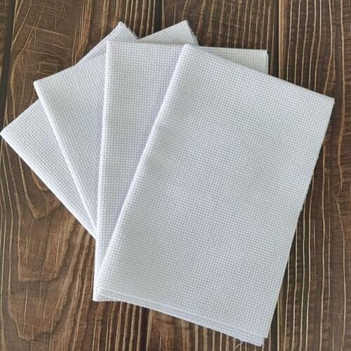 4Pcs 11CT Aida Cloth 30x30cm 30x45cm Cotton Embroidery Cross Stitch Fabric DIY Needlework Sewing Handcraft Cloth For Women Mom