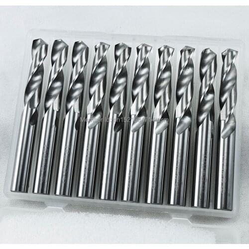 KLOT 5pcs Solid Carbide Drill Bit 5.6 5.7 5.8 5.9 6 6.1 6.2 6.3 6.4 6.5mm 2-Flute Straight Shank K10