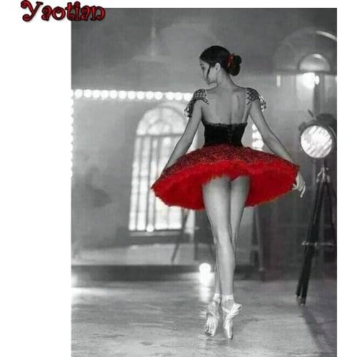 5D DIY Diamond Mosaic Ballerina girl portrait Diamond Painting Diamond Rhinestone Embroidery Sale Full Square round New Arrivals