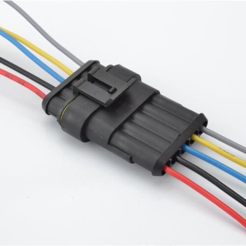Car 5P Auto wire connector WaterProof Socket Wire Harness Power Cable Cord Connector Plug