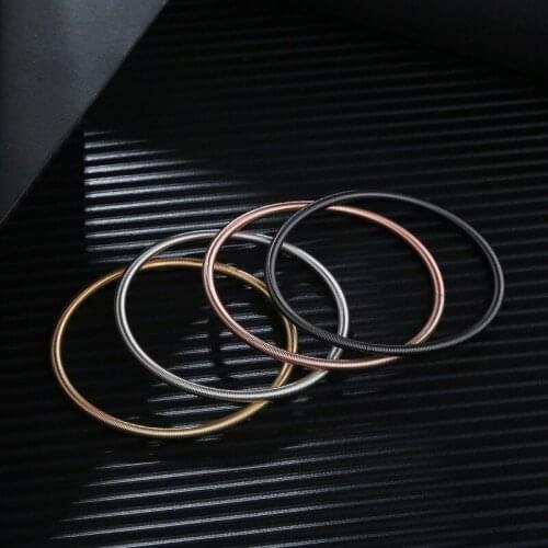 Creative Metal Memory Adjustable Spring Carbon Steel Bracelet For Men And Women Fashion Party Decoration Jewelry Accessories