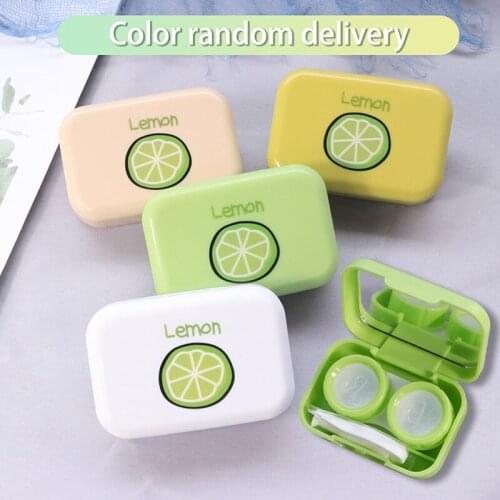 Mini Contact Lens Case With Mirror Kit Travel Convenient Carry Contact Lens Case 1 Pcs