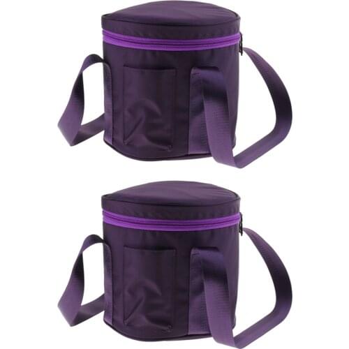 2pcs High Quality Carrying Case Padded Travelling Bag Oxford Cloth Fits Protective Cover for 8'' Crystal Singing Bowl Parts