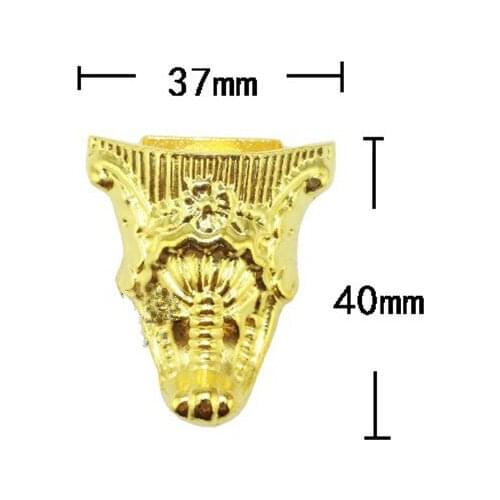 Case Box Corners For Furniture Decor Triangle Pattern Carved Protector,Furniture Hardware Corner,Animal Beast Footing