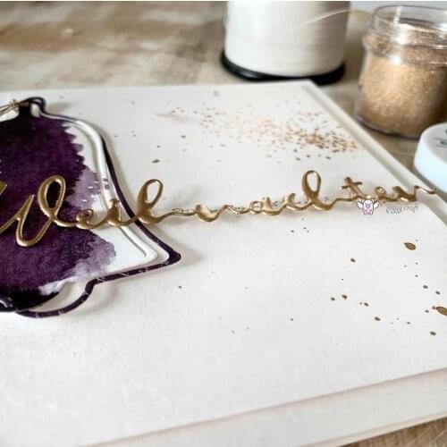 Christmas letter bell Metal Cutting Dies Stencils DIY Scrapbooking Paper/photo Cards Embossing Dies