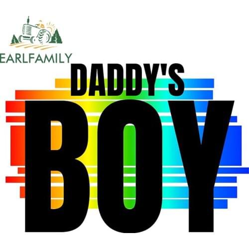 EARLFAMILY 13cm x 9.3cm for Daddys Boy Car Assessoires Stickers Creativite Surfboard Laptop Decal Waterproof Car Door Protector