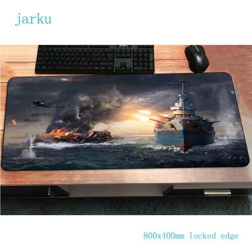 World of warships mousepad gamer Gift 800x400mm gaming mouse pad High quality notebook accessories laptop padmouse ergonomic mat
