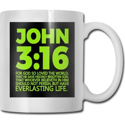 John 3 16 Bible Religion Christian Jesus Christ God Lord Mens Designing Interesting Mug Cup