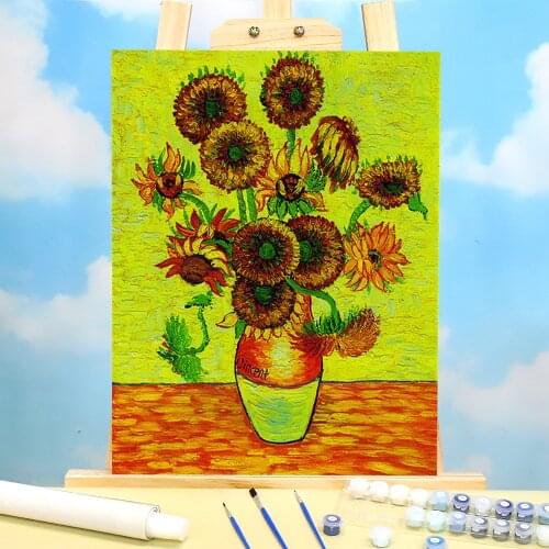 Landscape Van Gogh Painting By Numbers Set Acrylic Paints 40*50 Picture By Numbers Photo Wall Paintings For Handiwork