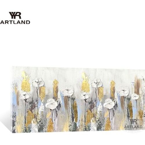 Beautiful flowers wall art home decoration pure Hand painted oil painting on canvas wall art picture for living room bedroom