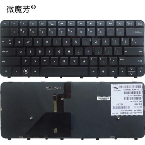 New US English keyboard for HP Folio 13-1013TU 13-1014TU 13-1015 13-1015TU 13-1016 13-1000 13-2000 with backlit frame
