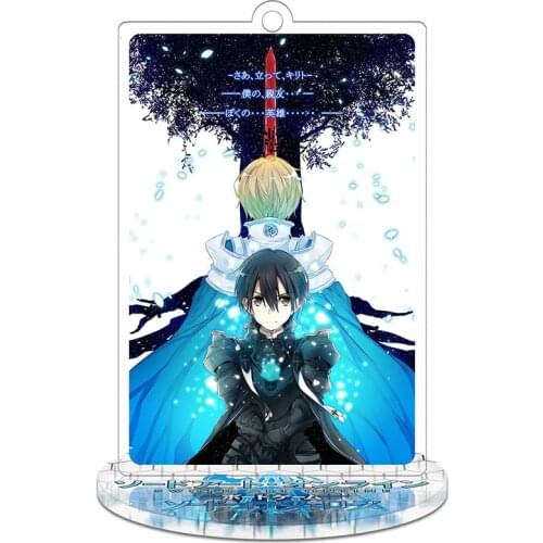 New 9cm Sword Art Online Alicization Action Figure Anime Toy Transparent Acrylic Toys Key Chain Cute Decorative Ornaments