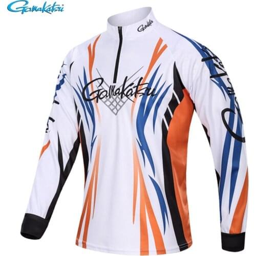 GAMAKATSU Clothing Fishing Long Sleeve Clothes Anti-UV Sunscreen Breathable Quick Drying Outdoor Sports Summer Fishing Shirts