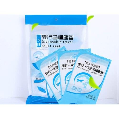 Disposable Toilet Seat Cover Mat Portable Waterproof Safety Toilette Seat Paper Pad Travel Camping Hotel Bathroom Accessiories