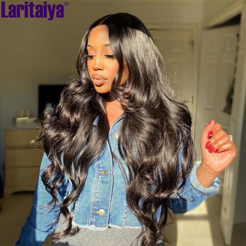 30 Inch Body Wave Lace Front Wig Peruvian Remy Human Hair Lace Wig 4x4 5X5 HD Transparent Lace Closure Wigs for Black Women