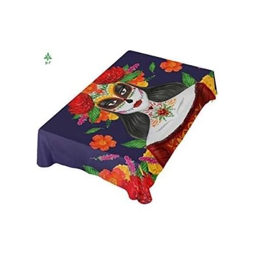 Mexican Skull Tablecloth Used In Family Banquet Restaurants