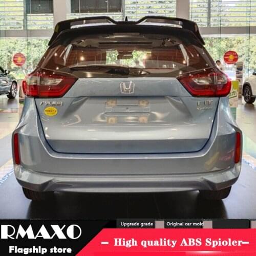 For Fit Spoiler 2021-2022 Honda Jazz RSDD Spoiler ABS plastic Material Car Rear Wing Color Rear Spoiler