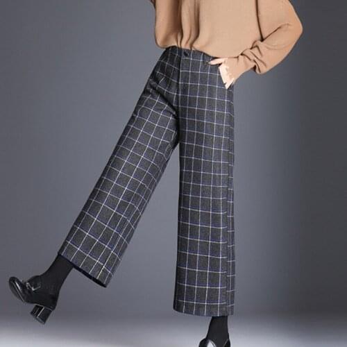 Sunasia Masino Women's Plaid Trousers