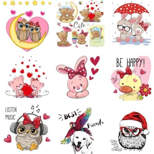 Iron on Transfer for Clothing Thermoadhesive Patches Stickers Applique Diy Cute Patch Fusible Pvc Stripes Ironing Applications J