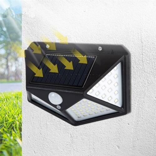 100 LED Solar Light Outdoor 3Modes Solar Lamp Powered Sunlight Waterproof Motion Sensor Light for Garden Patio Luces Solares