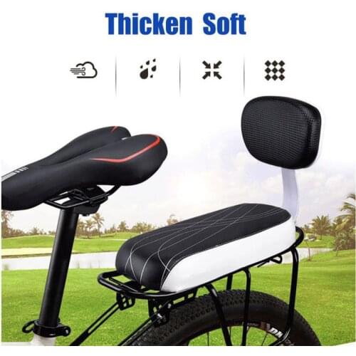 2021 Electric Bike Child Bicycle Back Seat Cushion Detachable Bike Back Rest Comfortable Non-slip Detachable Bicycle Parts