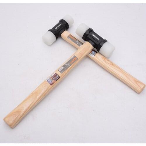 32mm/35mm/38MM nylon hammer engraving hammer with ash wood handle DIY manual installation hammer repair tool nylon hammer head