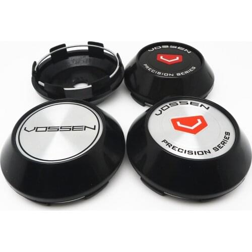 4pcs 68mm Wheel Center Caps Hub Cover for Vossen Precision Series Logo Emblem Badge Car Styling