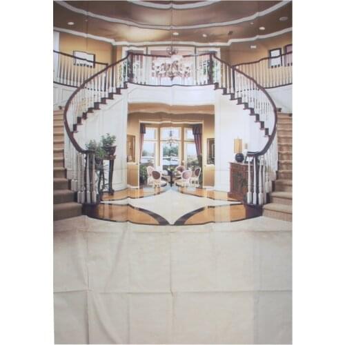 5X7Ft Vinyl Photography Staircase Background Photo Backdrop Props For Studio