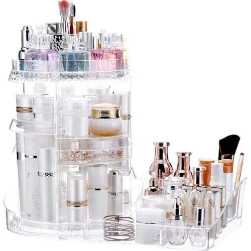 7-layer make-up table, 360 degree rotatable, multi-functional large storage platform, other function bags, bags180821103