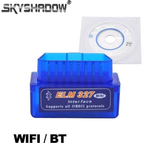 Wireless WIFI Bluetooth ELM327 Bluetooth OBD2 Vehicle Testing Instrument Works On Android Iphone Torque ELM327 on Car DVD player