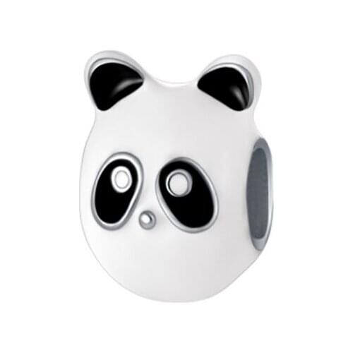 White panda Beads Fit charms plata de ley original bracelet jewelry valentines day mary Bracelet bead jewelry ENM613