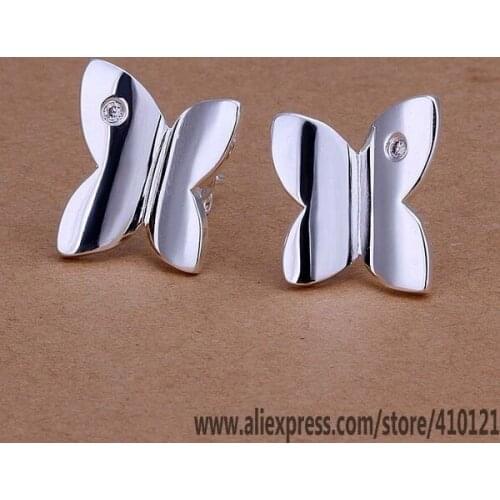 E251 Hot Sale High Quality Silver Clolor Jewelry,Wholesale Sterling Jewelry Elegant Charms Fashion Earrings/dmwameda Eyeanpla