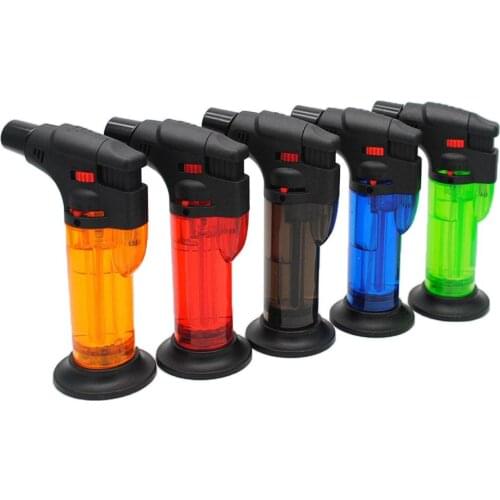 Windproof Refillable Jet Torch Lighter Gas Flame Start Tool for Baking Barbecue