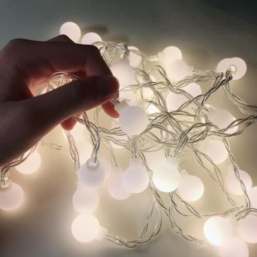 20LED Chain Fairy Lights Holiday Christmas Wedding Outdoor Decor Battery Operated Christmas Garland 3M Ball LED String Light
