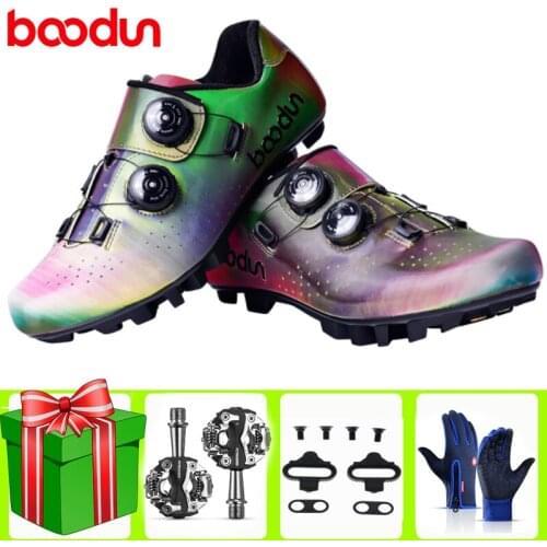 BOODUN New Cycling Shoes Sapatilha Ciclismo MTB Breathable Mountain Bike Racing Self-Locking Athletic Bicycle Bicicleta Carreter