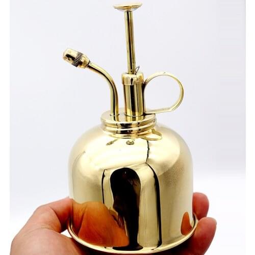 Watering-Bottle Garden-Tool Water-Cans Succulent-Plants Brass Nordic-Style Vintage Golden Copper watering can