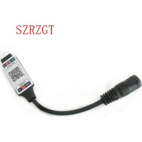 Mini RGB Bluetooth -compatible Controller DC12V 24V Mini Music Controller Light Strip Controller For RGB LED Strip