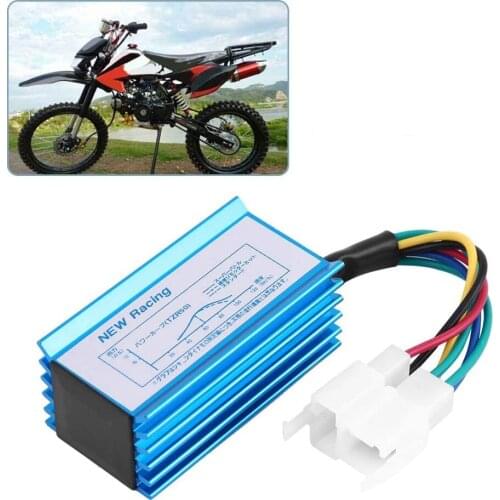 Motorcycle 6 Pin Racing CDI Box Ignition Coil for GY6 50cc 125cc 150cc Moped Scooter ATV Quad