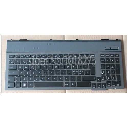 New NE Nordic laptop Keyboard for ASUS G55 G55V G55VW G57 G57V G57J G57JK G57VW black with frame and with backlight V132662AK1