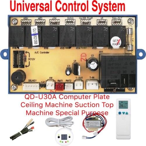 New QD-U30A ceiling machine Smallpox machine general type air conditioning computer board Universal control air conditioner