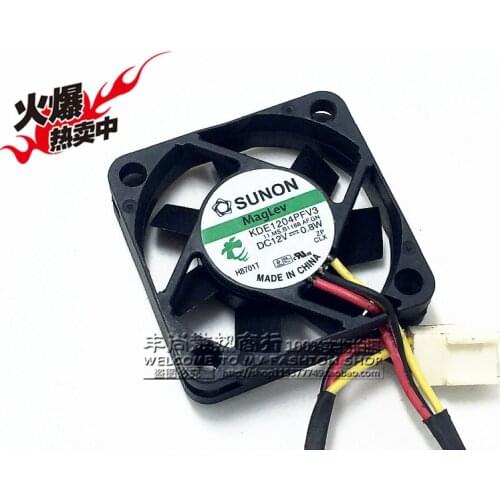 Original ADDA KDE1204PFV3 DC12V 0.8W 40*40*10MM 4CM magnetic levitation bearing cooling fan
