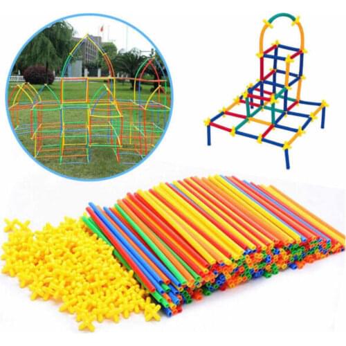 Super Bamboo Sticks 300 Pieces Fun Educational Toy Colorful Sticks Montesori Educational Sticks Visual Perception, Fine Motor