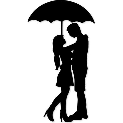 Couple In Love Hold Up An Umbrella Metal Cutting Dies Stamp Scrapbooking Stencils Diy Paper Album Cards Decor Embossing 2021 New