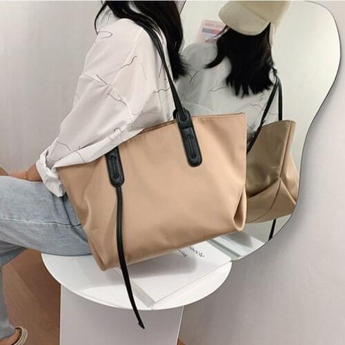 Casual Oxford Beach Tote Bag Fashion Women Handbags Totes Shoulder Bags Female Waterproof Big Folding Shopping Bag