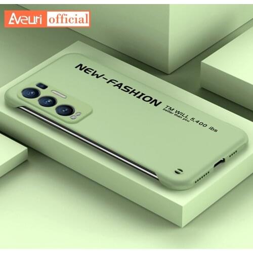 Luxury Frameless Phone Case For OPPO Reno 5 Pro Plus 3 4 Pro 2 Z 2Z 2F Matte Hard Cover For OPPO Find X3 Pro X2 Lite X3 Neo Case