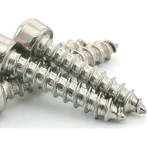 Standard 304 Stainless Steel Hexagonal Self-tapping Screws M4*50