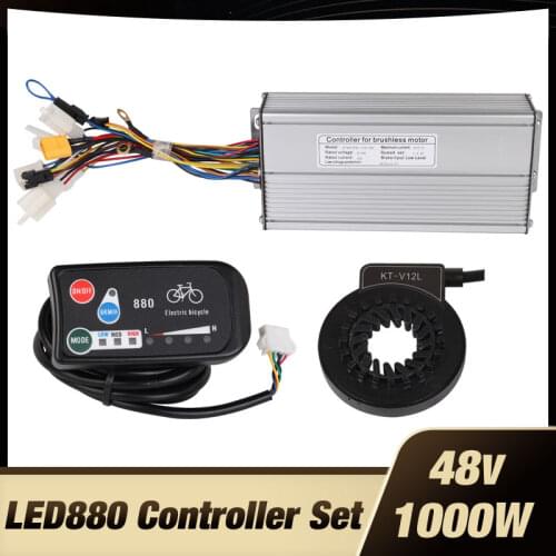 48V 1000W Controller LED LED880 display Meter PAS Set E-bike Conversion kit Sine wave Hall Sensor