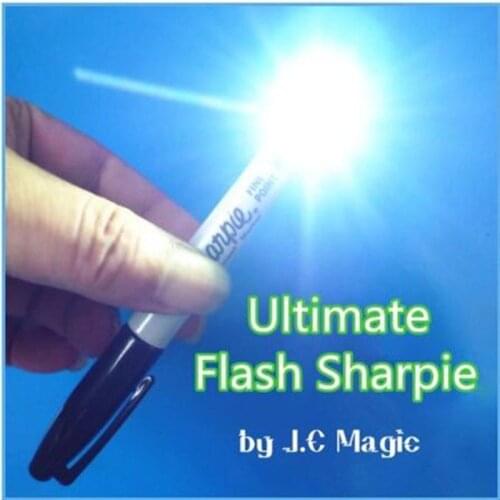Ultimate Flash Sharpie By J.C Magic - Magic Tricks,Stage Magic,Illusion,Close Up,Fun,Silk Vanishing,Gimmick,Light Flash